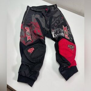 Fox Racing 180 Pants Youth 6-22 Black Red Motocross MX Offroad Durable Gear